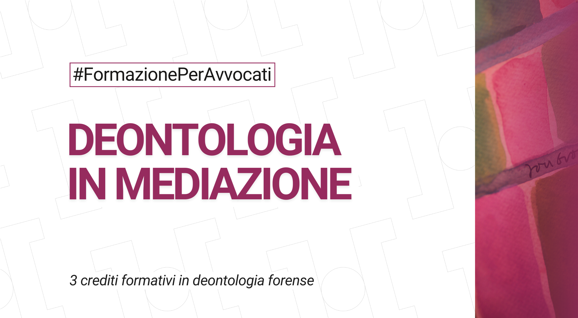 Deontologia in mediazione